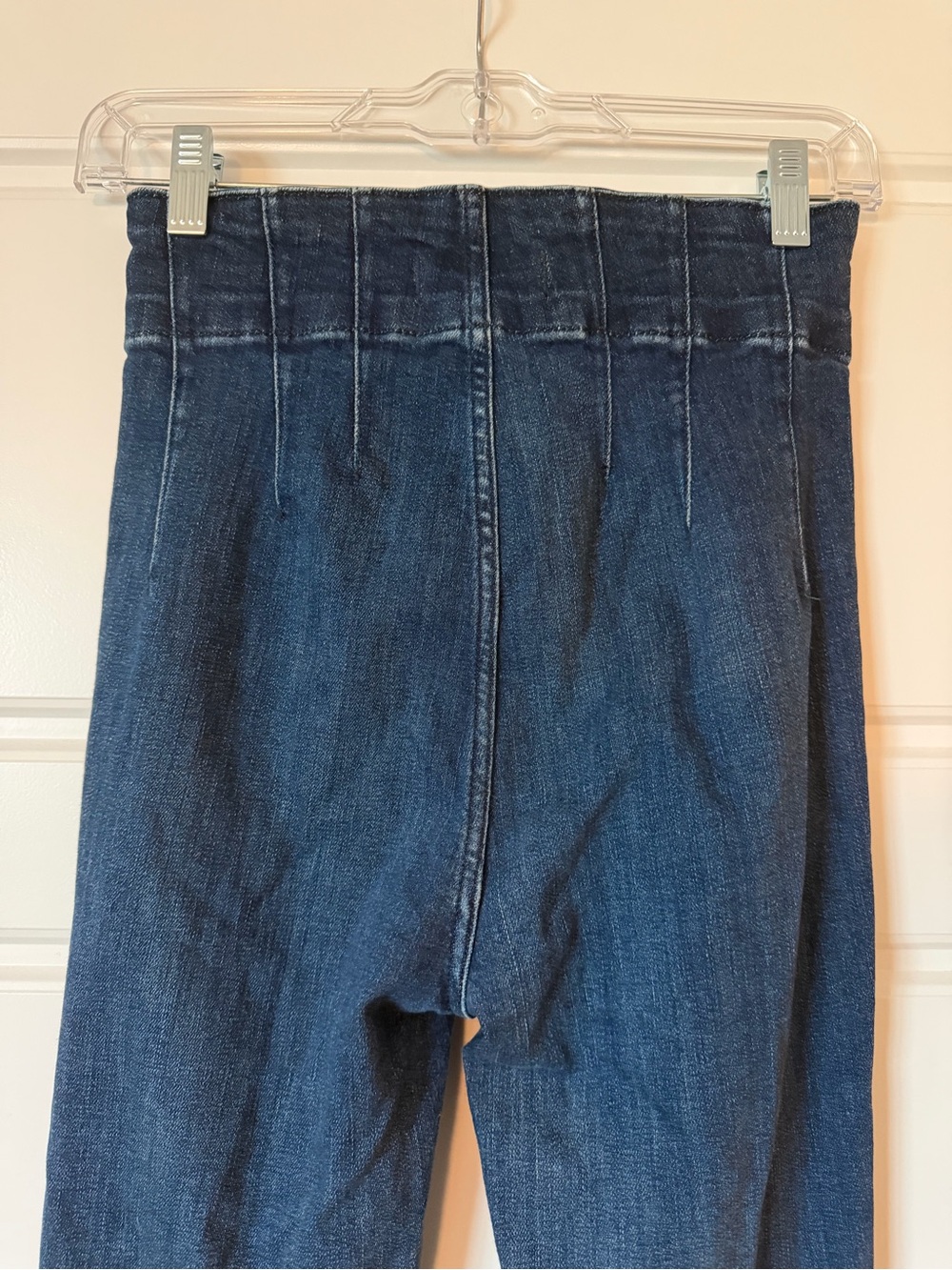 We The Free Jayde Dark Blue High-Rise Flare Jeans - Picture 7 of 14